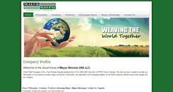 Desktop Screenshot of mayurwovens.com