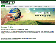 Tablet Screenshot of mayurwovens.com